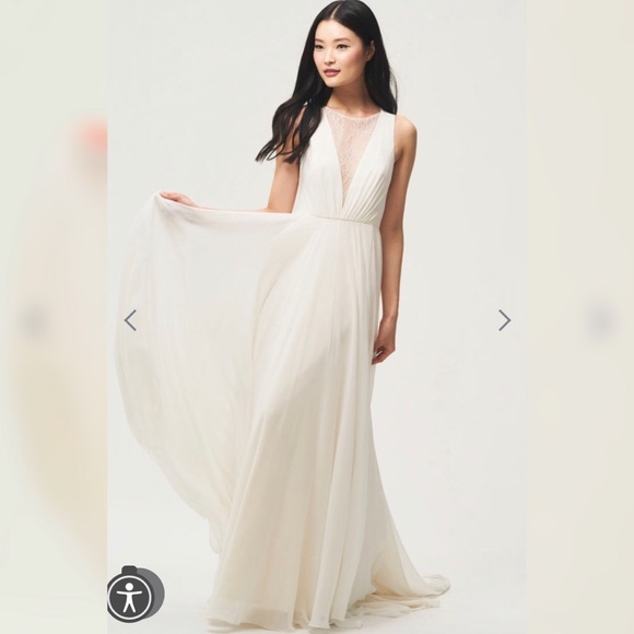 Jenny Yoo Fallon Wedding Gown Size 0 NWOT - Picture 2 of 10